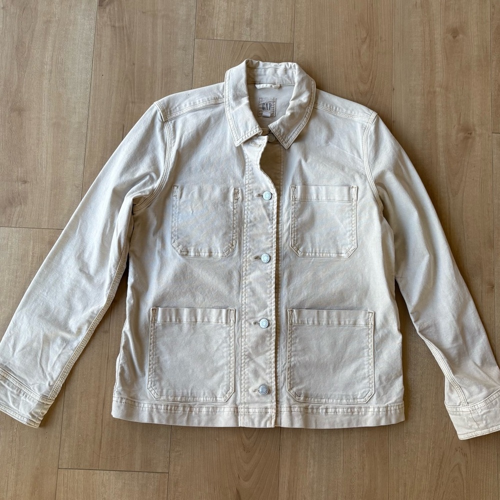Gap Wonen’s Chore Jacket in Cream M